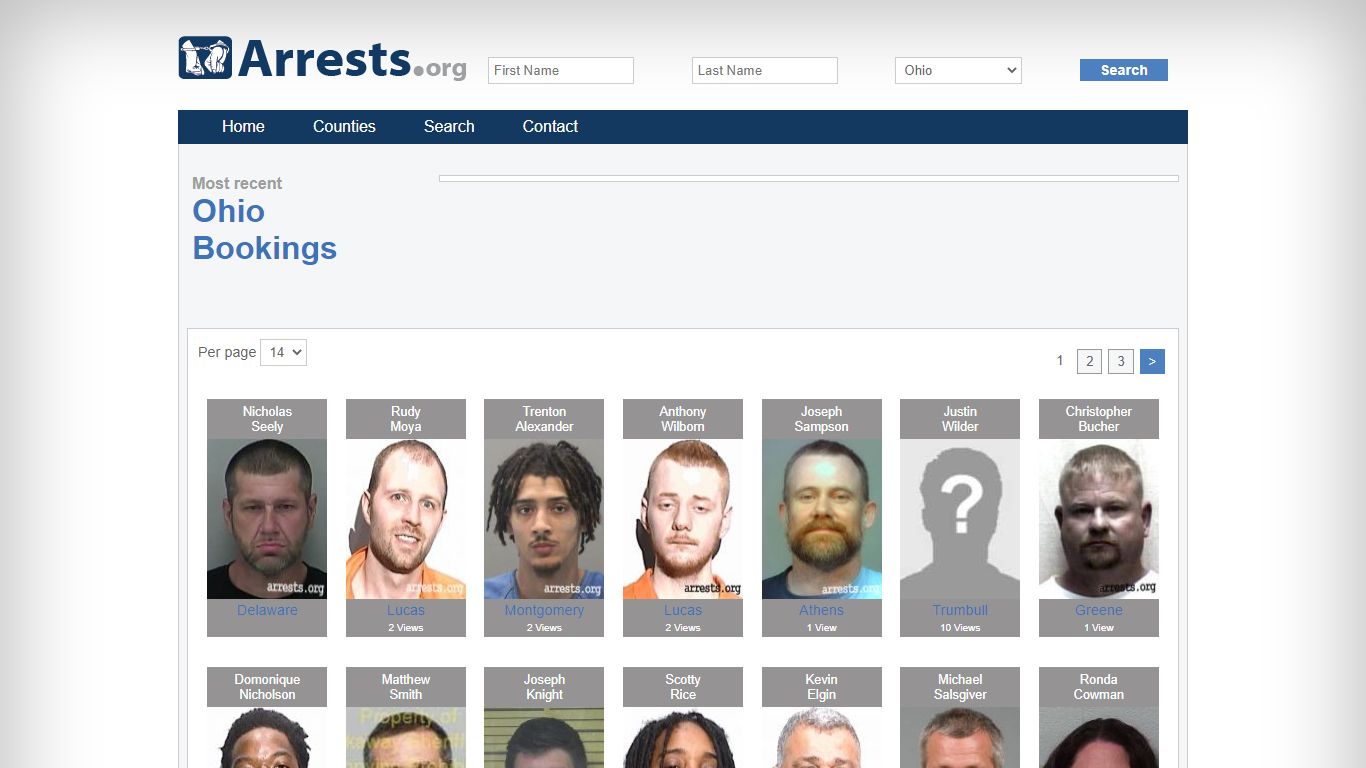 Ohio Arrests and Inmate Search